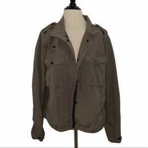 Torrid brown utility collar tie jacket size x2